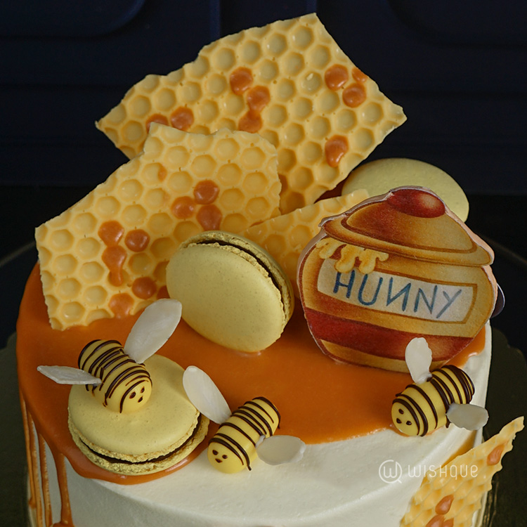 Pooh Bear Honey Pot Themed Chocolate Cake