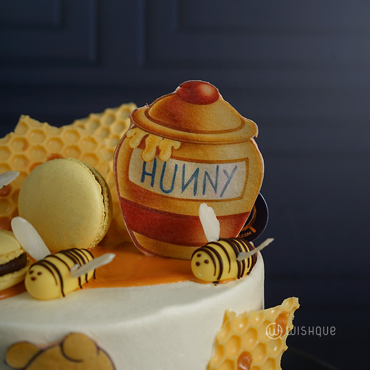 Pooh Bear Honey Pot Themed Chocolate Cake