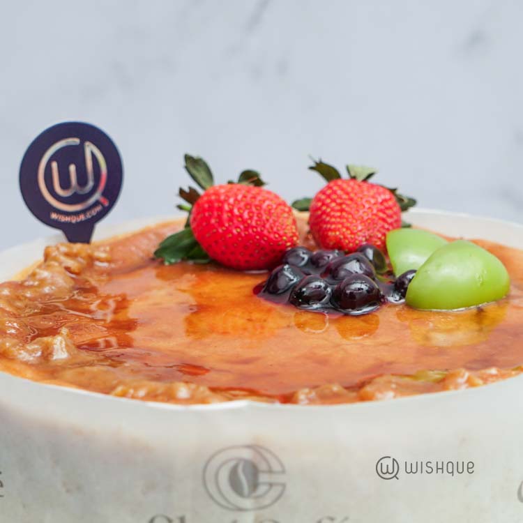 Baked Kithul Fruit Cheesecake
