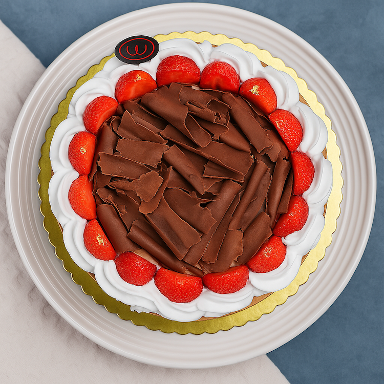 Deluxe Strawberry Swiss Chocolate Cheesecake