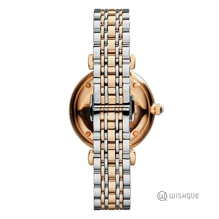 Emporio Armani Classic AR1840 Silver/Rose Gold Two-tone Ladies Womens Watch