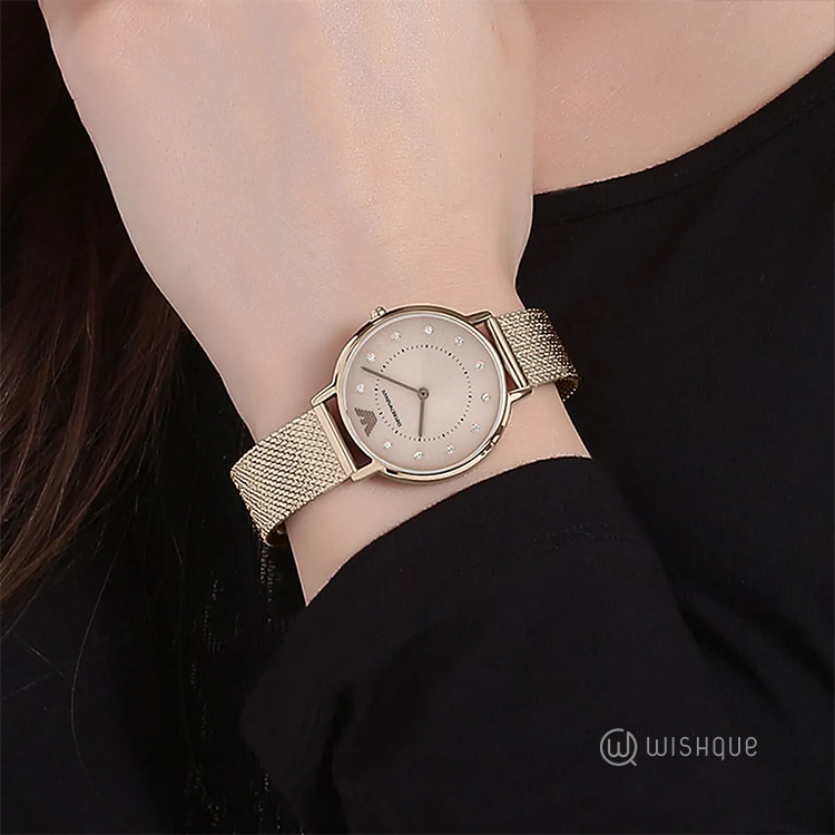 Emporio Armani Analog Pink Dial Women's Watch AR11129