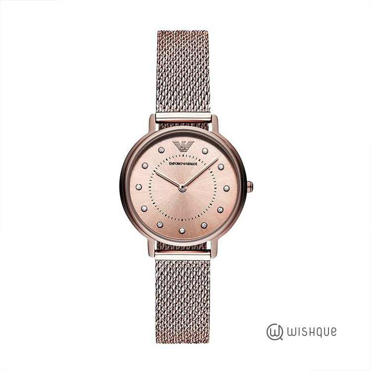 Emporio Armani Analog Pink Dial Women's Watch AR11129