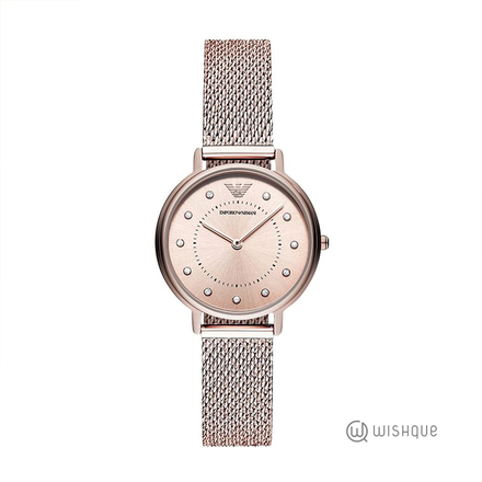 Emporio Armani Analog Pink Dial Women's Watch AR11129