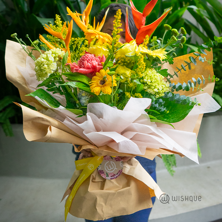 Caribbean Gold Fresh Flower Bouquet