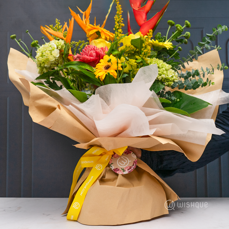 Caribbean Gold Fresh Flower Bouquet