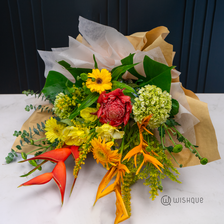 Caribbean Gold Fresh Flower Bouquet