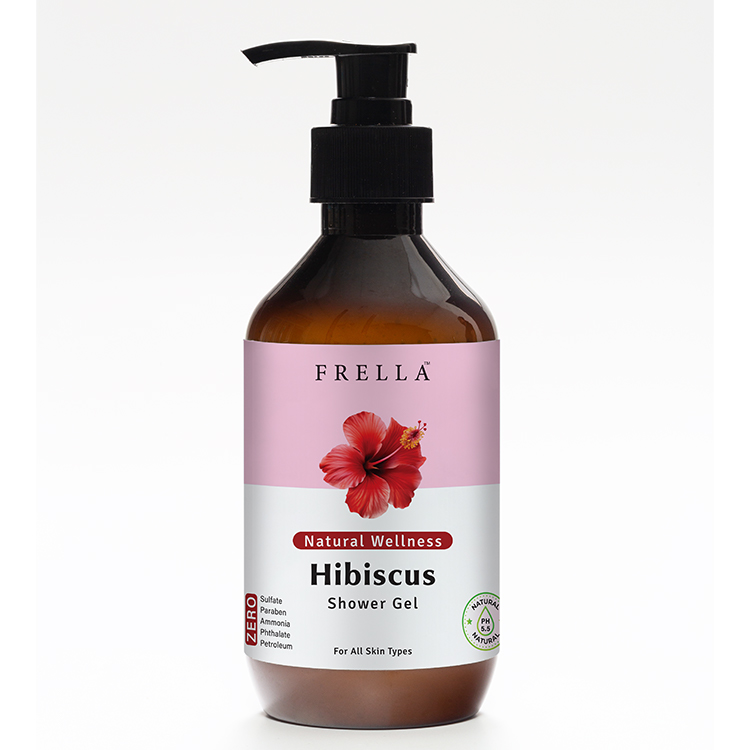 Frella Natural Wellness Shower Gel - Hibiscus 320 ml