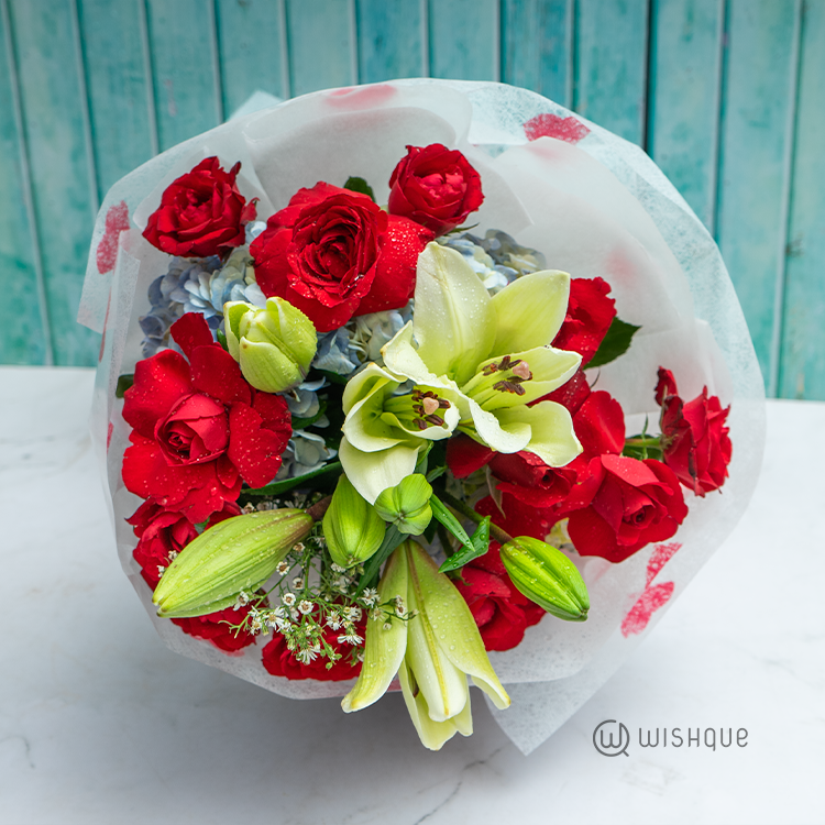 Tropical Romance Fresh Flower Bouquet