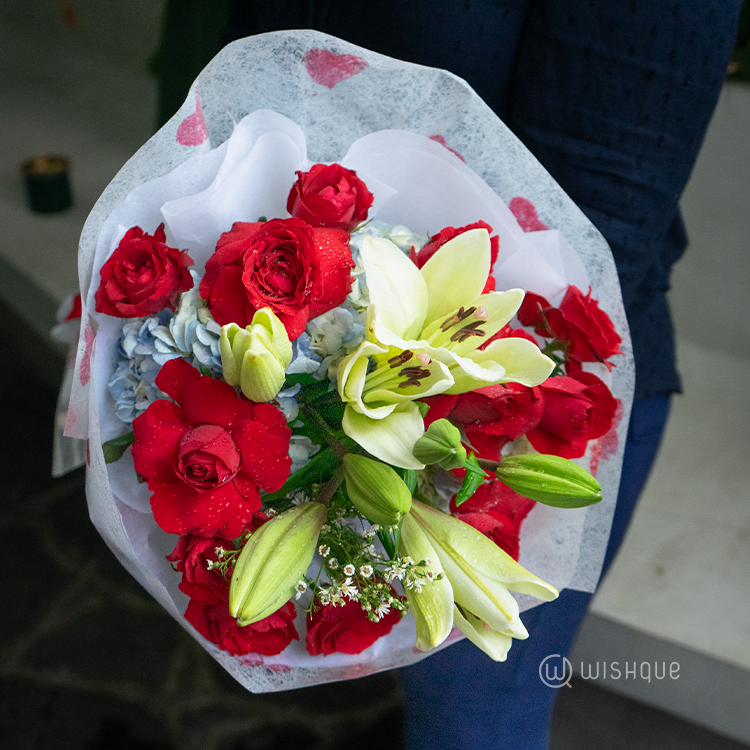 Tropical Romance Fresh Flower Bouquet
