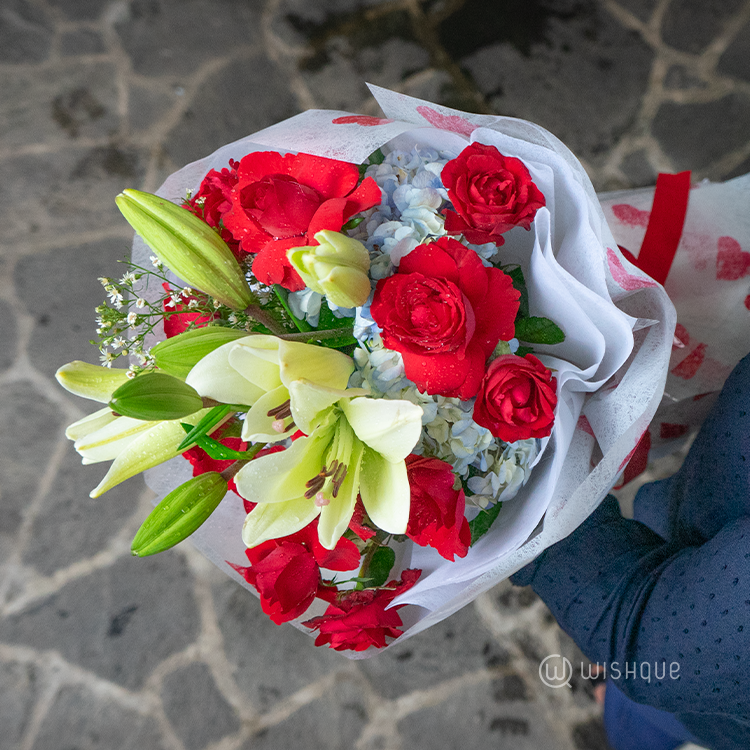 Tropical Romance Fresh Flower Bouquet