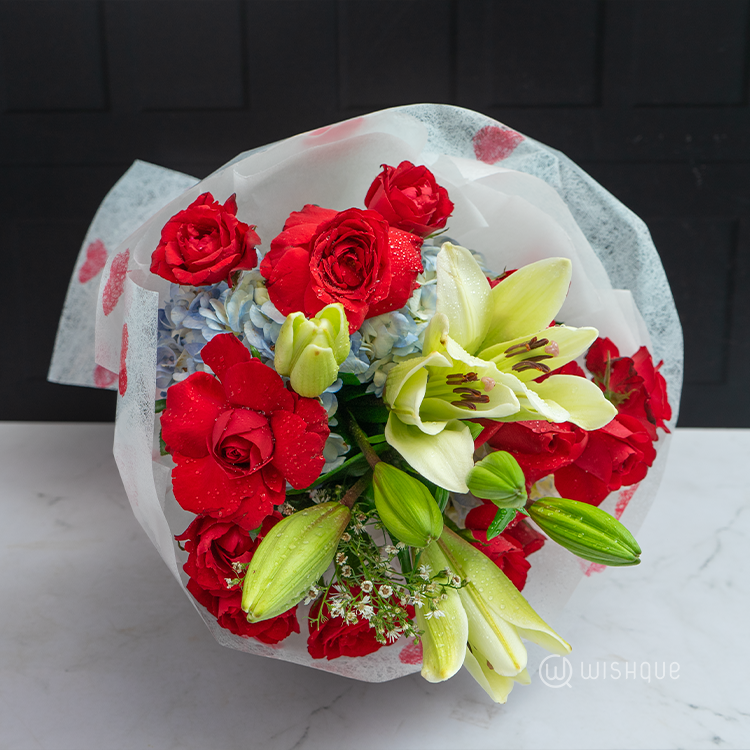 Tropical Romance Fresh Flower Bouquet