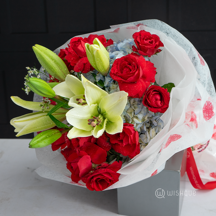 Tropical Romance Fresh Flower Bouquet