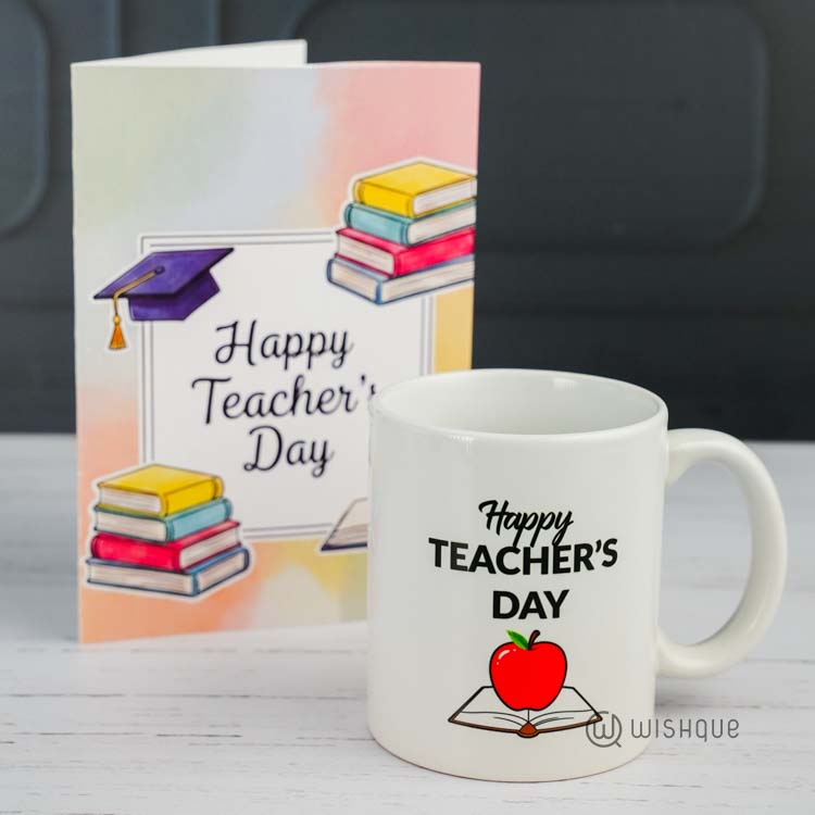 Happy Teacher's Day Printed Mug & Greeting Card