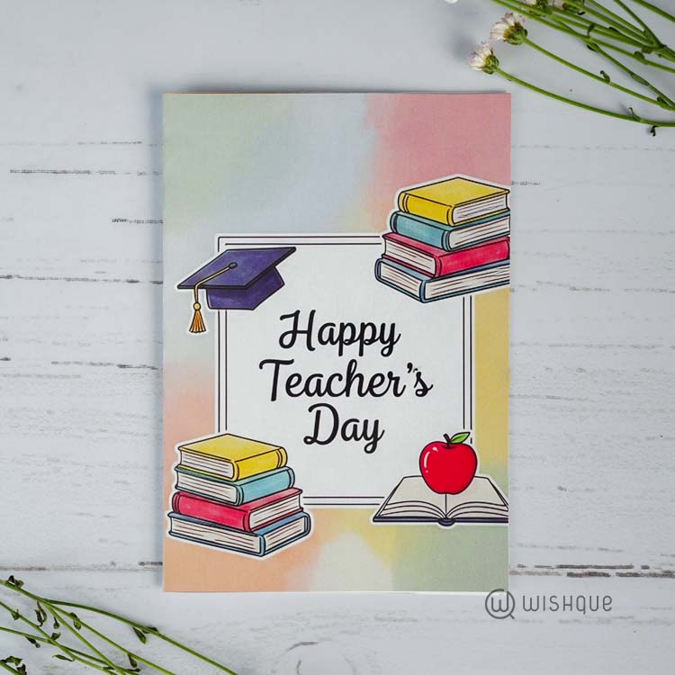 Happy Teacher's Day Printed Mug & Greeting Card