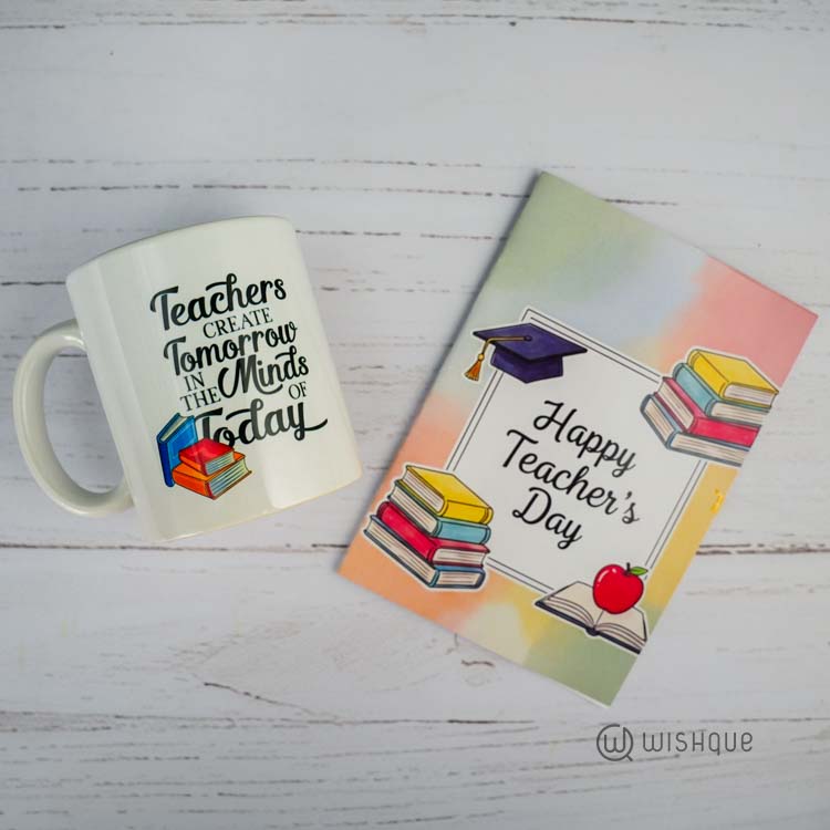 Happy Teacher's Day Printed Mug & Greeting Card