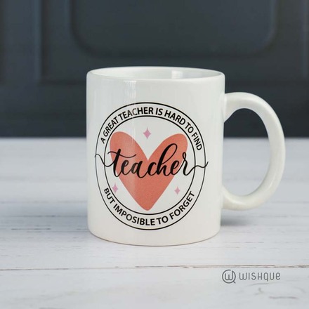 A Great Teacher's Hard To Find Printed Mug