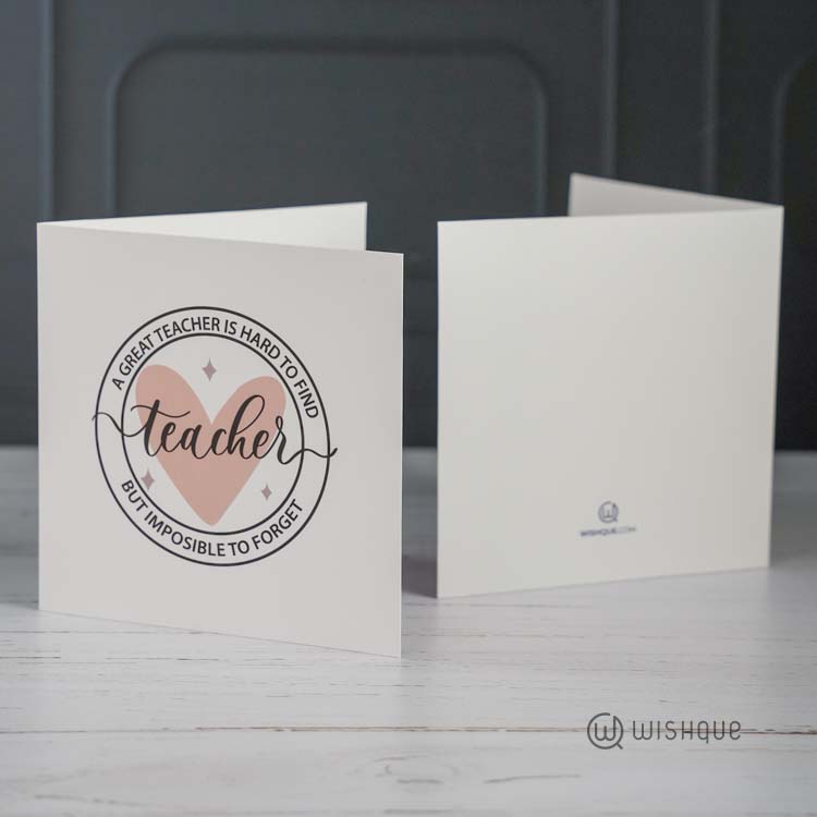 A Great Teacher's Hard To Find Greeting Card