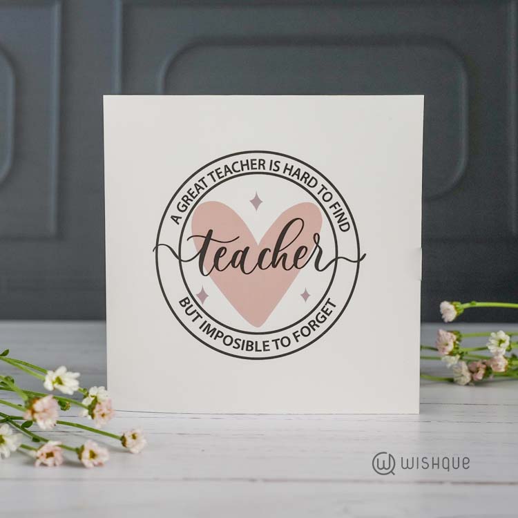 A Great Teacher's Hard To Find Greeting Card