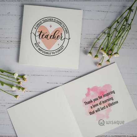 A Great Teacher's Hard To Find Greeting Card