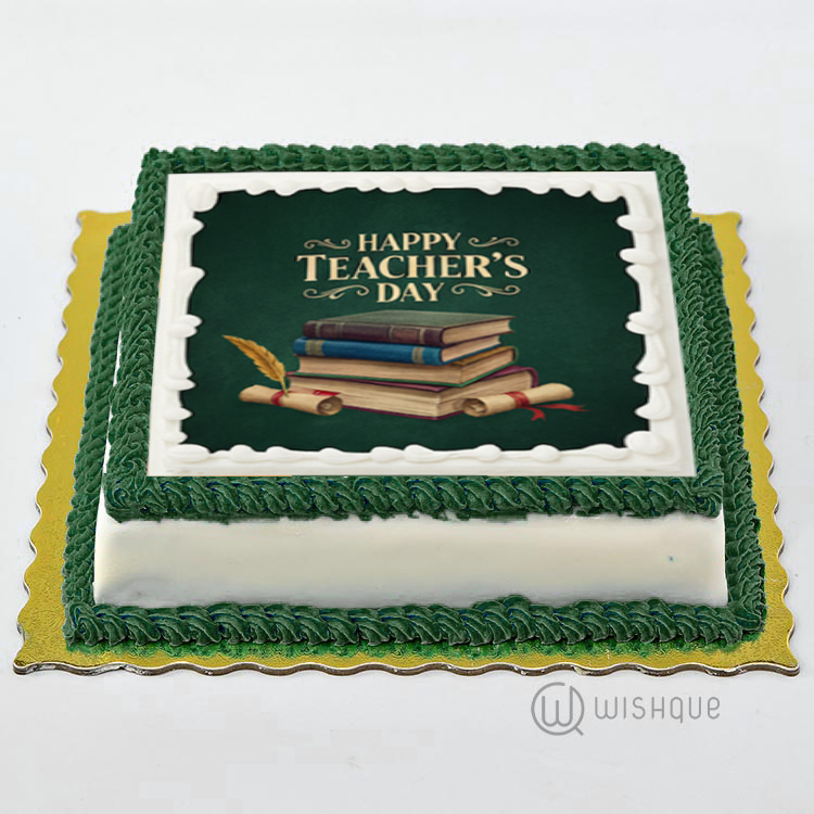 Happy Teacher's Day Edible Print Cake 1Kg
