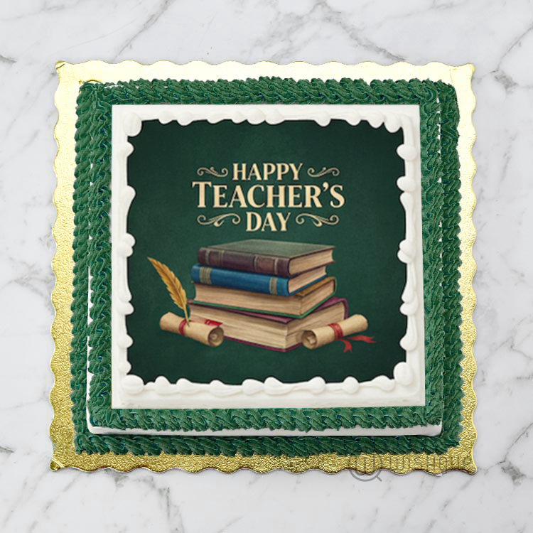 Happy Teacher's Day Edible Print Cake 1Kg