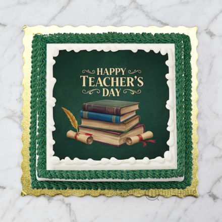 Happy Teacher's Day Edible Print Cake 1Kg