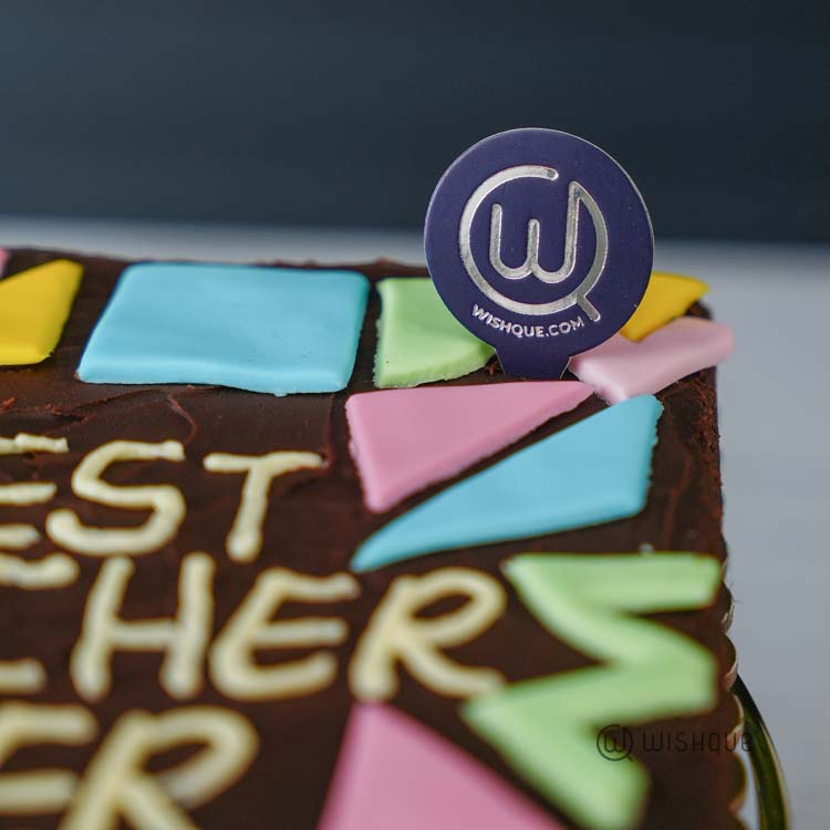 Best Teacher Ever Brownie Cake