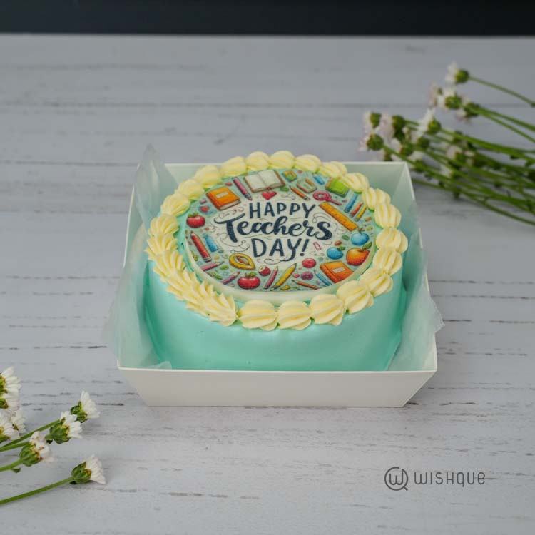 Happy Teacher's Day Bento Ribbon Cake