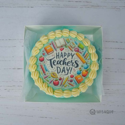 Happy Teacher's Day Bento Ribbon Cake