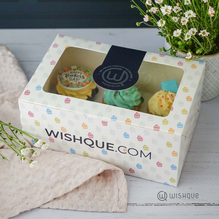 Happy Teacher's Day Cupcake Box of 6