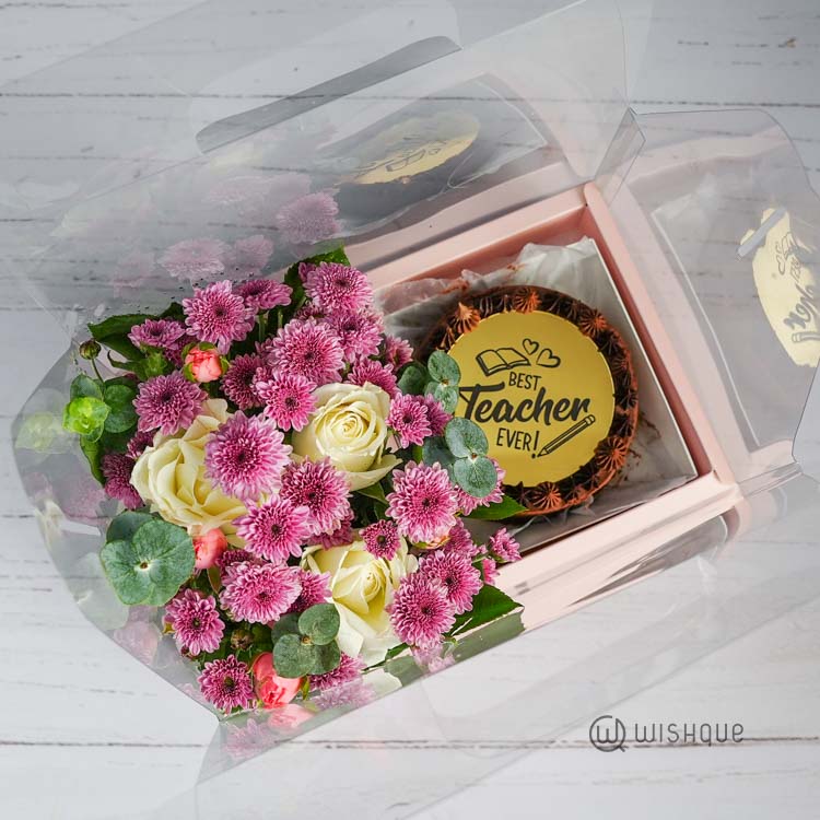 Best Teacher Ever Sweet Bloom Gift Box