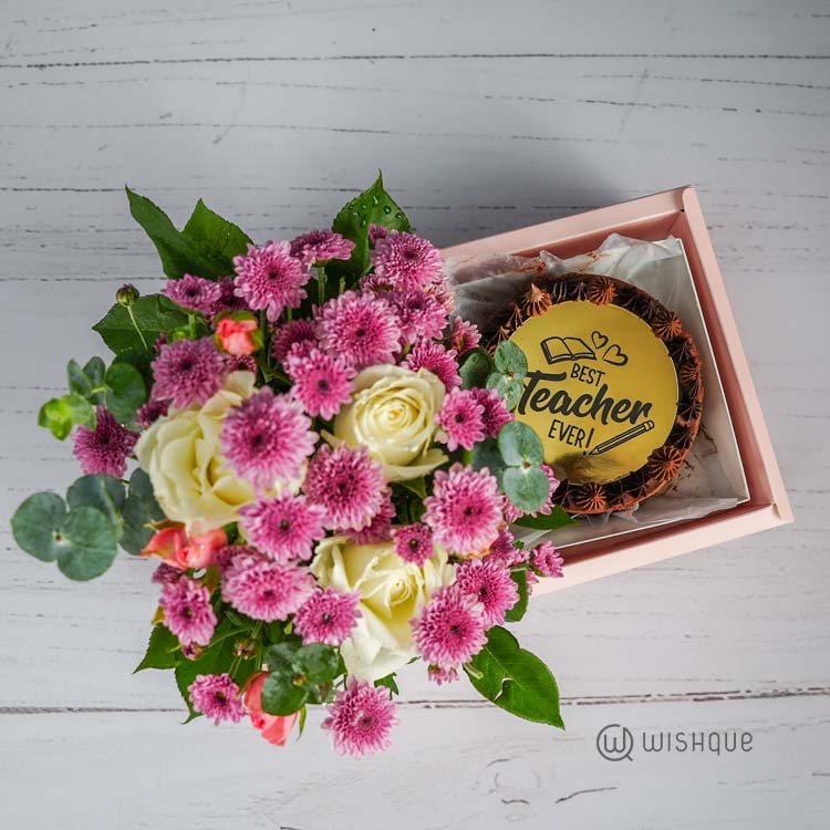 Best Teacher Ever Sweet Bloom Gift Box