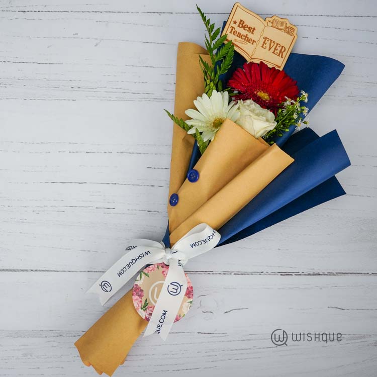 Best Teacher Ever Tribute Floral Bouquet