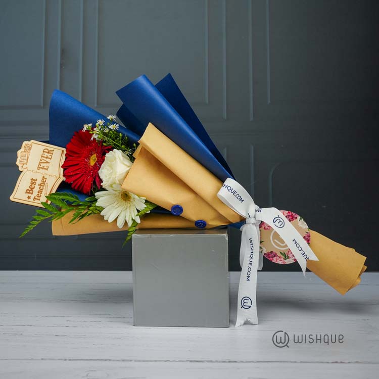 Best Teacher Ever Tribute Floral Bouquet