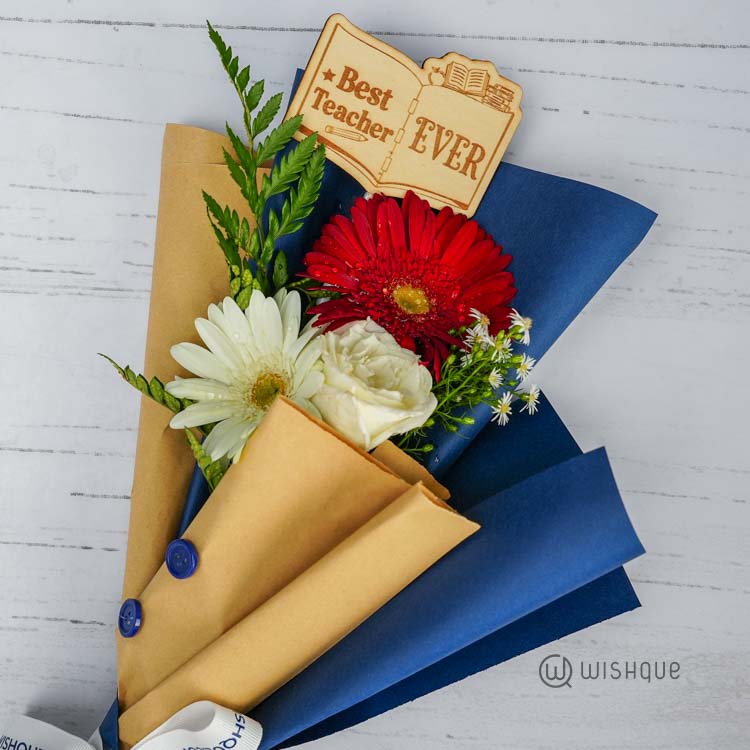 Best Teacher Ever Tribute Floral Bouquet