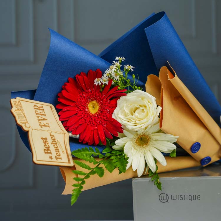 Best Teacher Ever Tribute Floral Bouquet