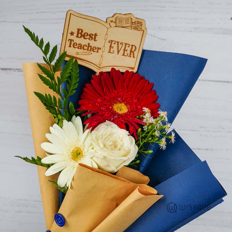 Best Teacher Ever Tribute Floral Bouquet