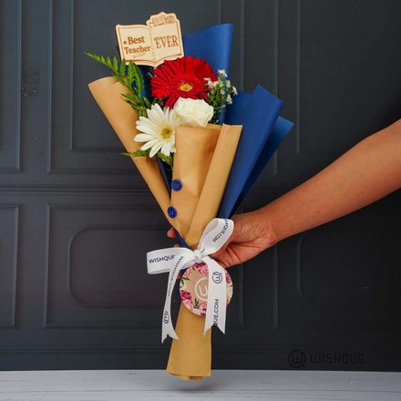 Best Teacher Ever Tribute Floral Bouquet