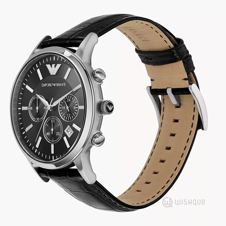 Emporio Armani Renato Classic Chronograph Quartz Black Dial Men's Watch AR2447