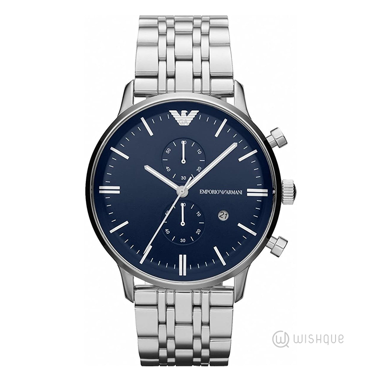 Emporio Armani AR1648 Men's Two-Hand Stainless Steel Watch
