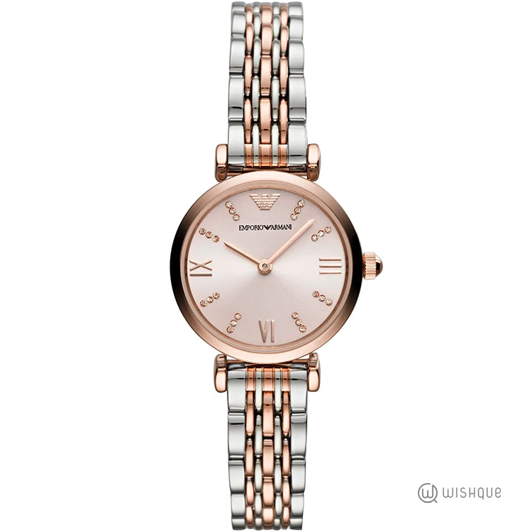 Emporio Armani AR11223 Two Tone 28MM Stainless Steel Bracelet Women's Watch