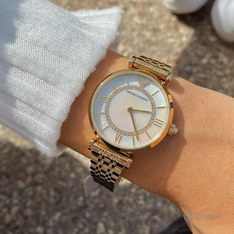 Emporio Armani AR1907 Women's Dress Watch with Stainless Steel Band