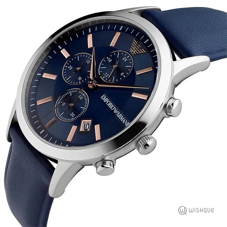Emporio Armani Mani Men's Chrono Watch AR11216 Blue Dial