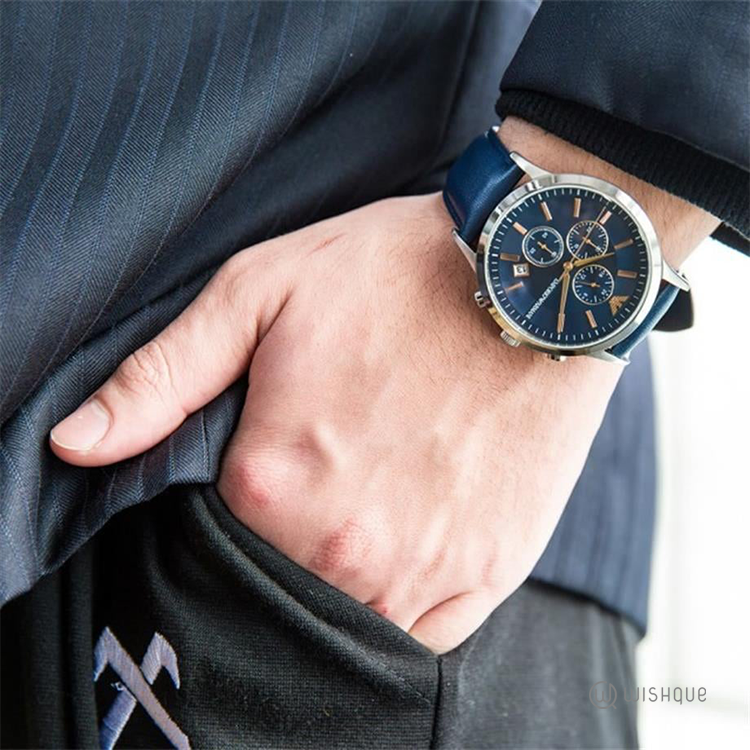 Emporio Armani Mani Men's Chrono Watch AR11216 Blue Dial