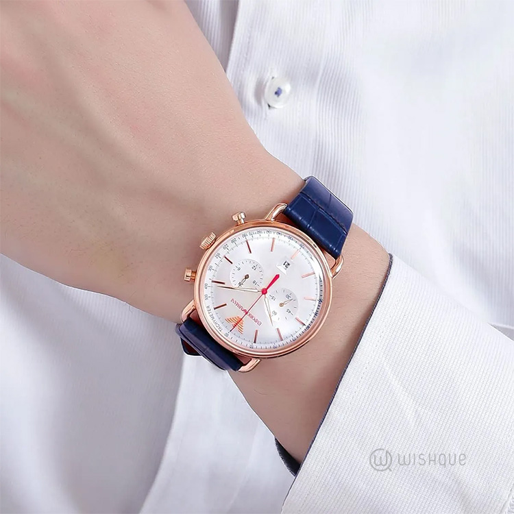 Emporio Armani Men's Quartz Watch, Chronograph Display and Leather Strap AR11123