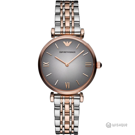 Emporio Armani AR1725 32MM Two Tone Stainless Steel Bracelet Women's Watch