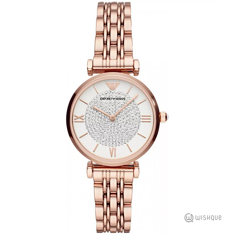 Emporio Armani AR11244 White Crystal Women's Watch