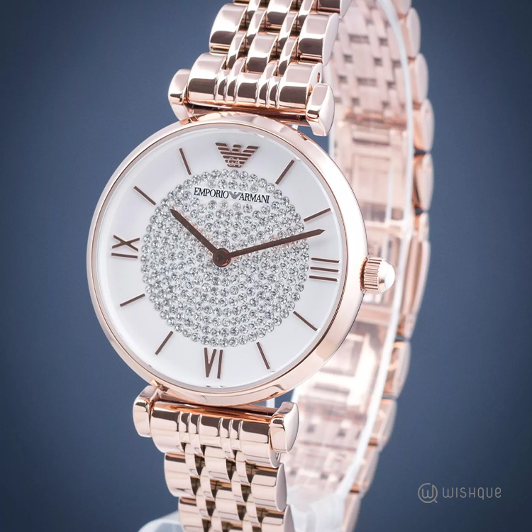 Emporio Armani AR11244 White Crystal Women's Watch