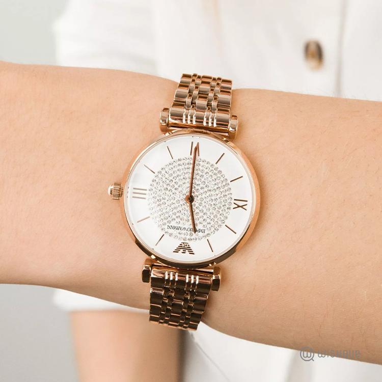 Emporio Armani AR11244 White Crystal Women's Watch